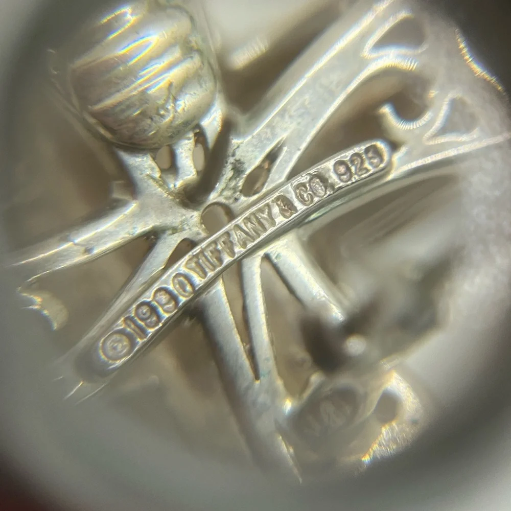 Vintage Tiffany & Co. 1990 Sterling Silver Signature X Earrings - Picture 5 of 7